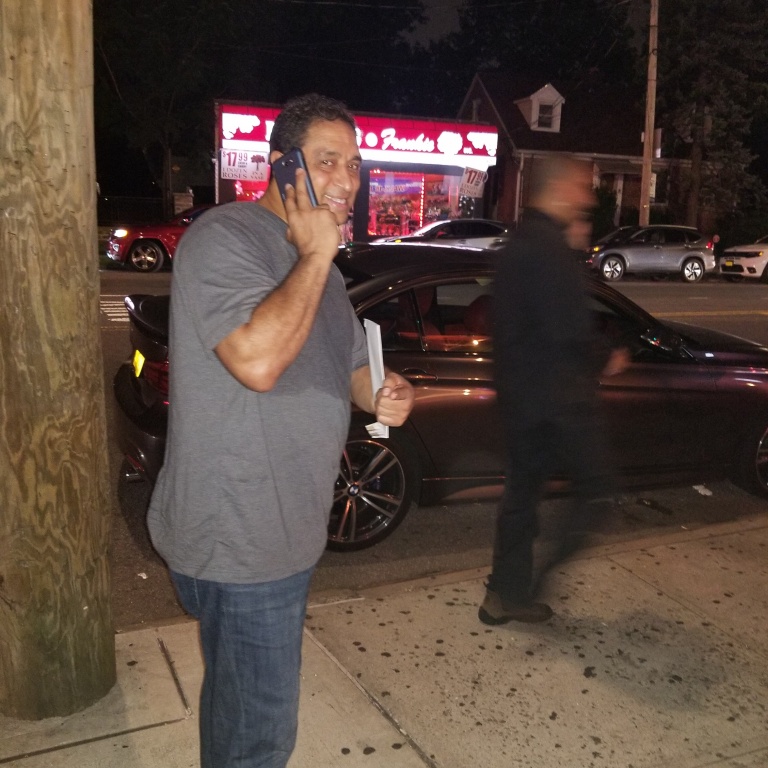 Jerry "Fast Feet" Fontanez Outside Mamijuana's Cafe, Bronx, NY